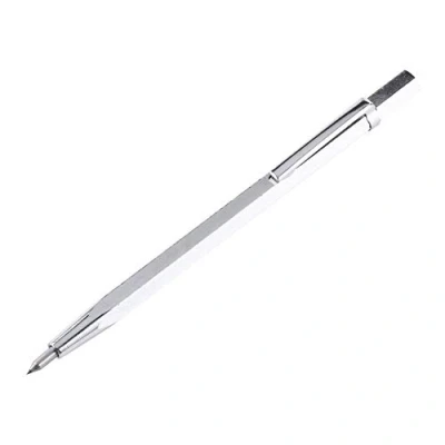 Afbeelding van Carbide Tip Scriber Etspen Voor Glas/Keramiek/Metaalplaat Draagbare Pocket Kraspen Met Clip En Magneet 1Pcs (Zilver)