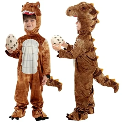 Afbeelding van Spooktacular Creations dinosaurus Kostuum, uniseks, T Rex, realistisch kostuum voor Halloween, dinosaurus, verkleedfeest, rollenspel en cosplay (peuters, 3 4 jaar)