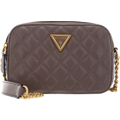 Afbeelding van GUESS Schoudertas Giully Camera Bag Dark Taupe