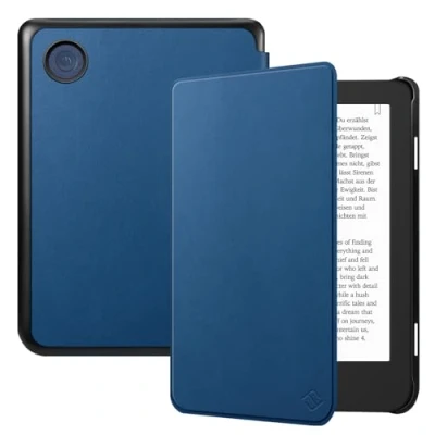 Afbeelding van Fintie hoes voor Tolino Shine Color/Shine(2024)/Shine 4 (2022) en Kobo Clara Colour/Clara BW(2024)/Clara 2E(2022) eReader Ultradunne met Auto Sleep / Waak magneetsluiting, blauw