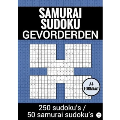 Afbeelding van Samurai Sudoku Gevorderden nr. 21