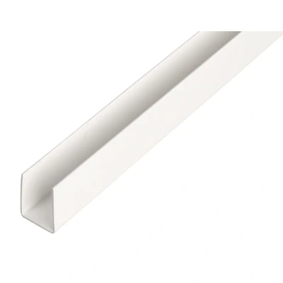 Afbeelding van Alberts 484545 U profiel kunststof, wit 1000 x 21 20 mm