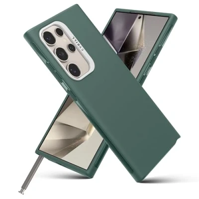 Afbeelding van Spigen Hoesje Geschikt voor Samsung Galaxy S24 Ultra Cyrill Color Back Cover TPU Groen