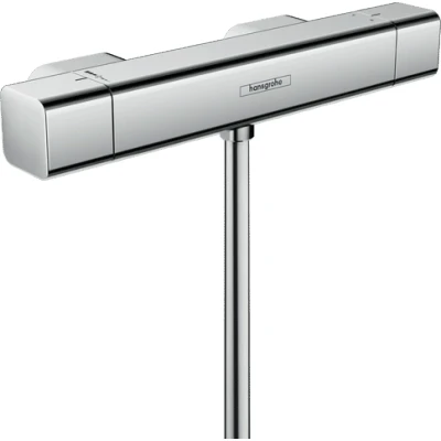 Afbeelding van Hansgrohe ecostat e douchekraan thermostatisch zonder omstel met koppelingen hoh 15cm chroom 15773000