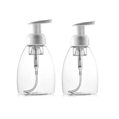 Afbeelding van Molinter Zeepdispenser, schuimzeepdispenser, navulbare zeepflessen met pompkop voor schuimende vloeibare zeep, keuken, badkamer, 2 stuks (250 ml)