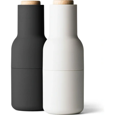 Afbeelding van Menu Bottle grinder Peper en Zoutmolen Ash Carbon Beuk Set van 2