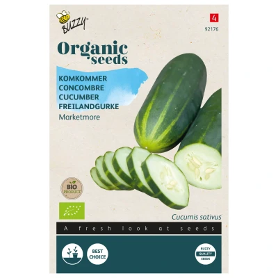 Afbeelding van Komkommer Marketmore Buzzy Organic (BIO)