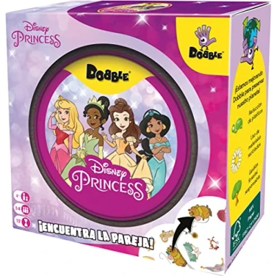 Afbeelding van Dobble Disney prinsessen, bordspel in het Spaans, voor 2 8 spelers