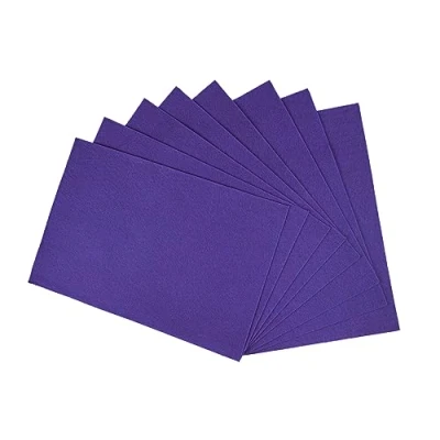 Afbeelding van Interdruk Felt Sheets DIY Textile Fabrics Craft 8x A4 Purple