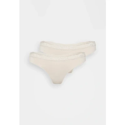 Afbeelding van ONLY Onlvicky Thong 2 PACK String Peach taffy, Dames, Maat: XS/S, taffy