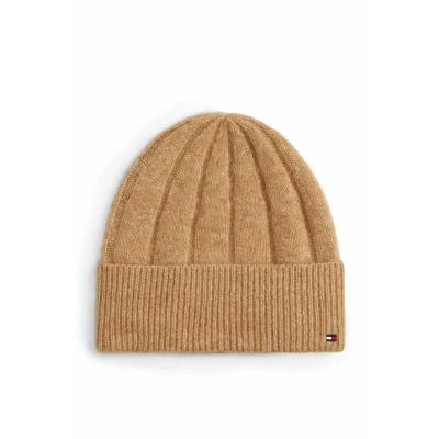 Afbeelding van Tommy Hilfiger FLAG Fluffy Muts, Dames, Maat: One Size, Safari canvas