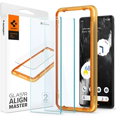 Afbeelding van Spigen Gehard Glas Screenprotector met Montageframe Google Pixel 7 2 Pack