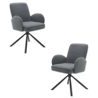 Afbeelding van Stolkom Stoel met armleuningen MALIA 180 graden draaibaar auto return (set, 2 stuks)