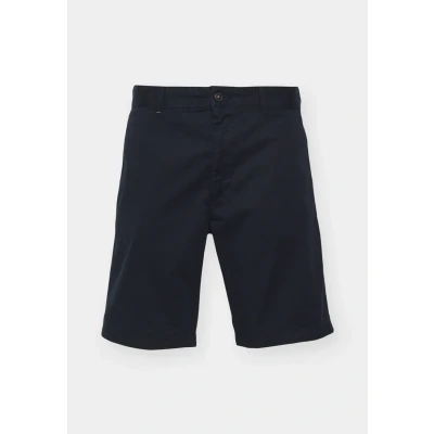 Afbeelding van HUGO BOSS heren Straight fit korte chino met steekzakken in de kleur Donkerblauw, maat: W30