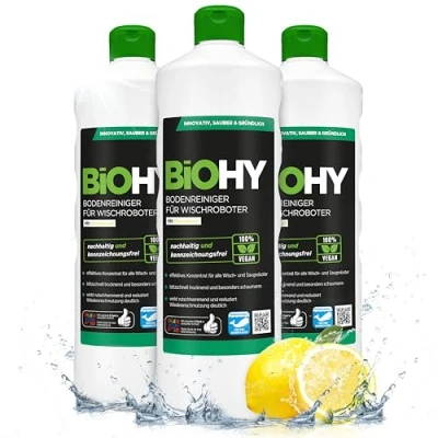 Afbeelding van BiOHY Vloerreiniger (3 x 1l Fles) Concentraat voor alle reinigingsmachines en harde vloeren Aangename geur streeploze reiniging (Bodenreiniger)