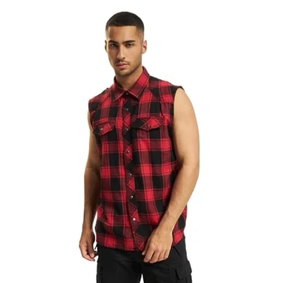 Afbeelding van Brandit Top, Maat: Small, Red/black