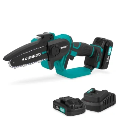Afbeelding van VONROC Mini Kettingzaag 20V 152mm Incl. 2x 2.0Ah accu&#039;s en snellader