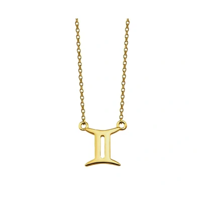 Afbeelding van Jwls4u Zodiac Tweelingen Ketting Goldplated ZN006G