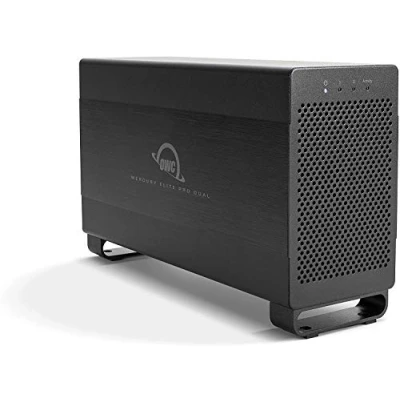 Afbeelding van OWC Mercury Elite Pro Dual (0 TB) Bay Performance RAID Storage Enclosure with Thunderbolt 2 and USB 3.2 (5Gb/s)