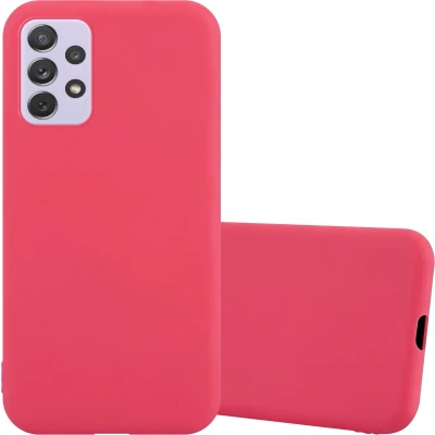 Afbeelding van Cadorabo Hoesje geschikt voor Samsung Galaxy A73 5G in CANDY ROOD Beschermhoes gemaakt van flexibel TPU silicone Case Cover