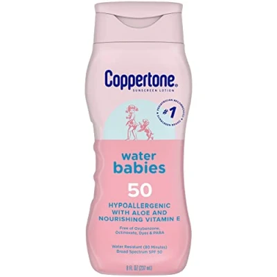 Afbeelding van Coppertone Water Babies Sunscreen Lotion, SPF 50 8 fl oz (237 ml)