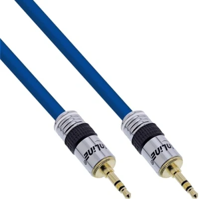 Afbeelding van Premium 3,5mm Jack stereo audio kabel / blauw 15 meter