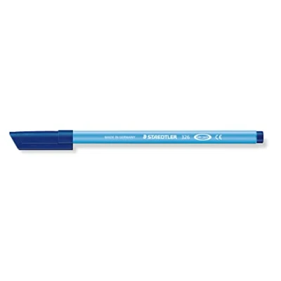 Afbeelding van Staedtler 326 30 viltstift Noris Club, circa 1,0 mm, uitwasbaar, 10 stuks in kartonnen etui, lichtblauw