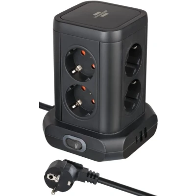 Afbeelding van Brennenstuhl 8 polige tower met USB en C