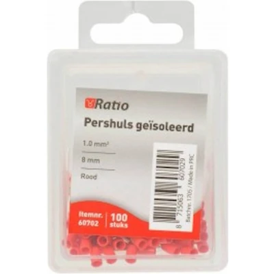 Afbeelding van Pershuls Geisoleerd 1mm² 8mm 100st