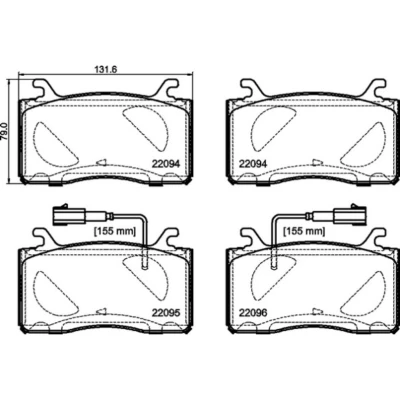 Afbeelding van Brembo Remblokset P 23 187