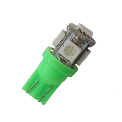 Afbeelding van T10 GROEN 5 LED 12V 5050 SMD