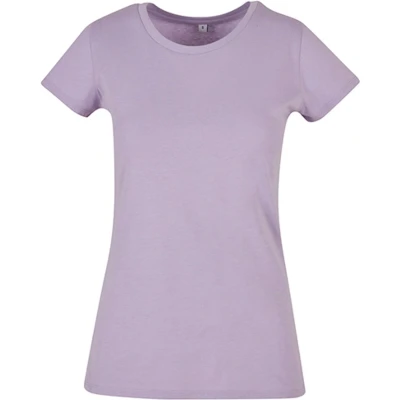 Afbeelding van Damesshirt &#039;Basic Tee&#039; met ronde hals Lilac L