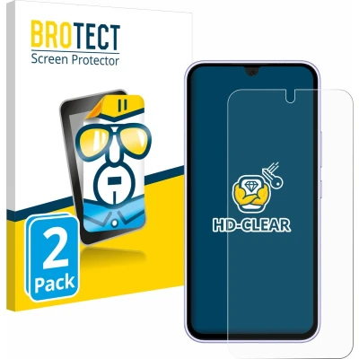 Afbeelding van BROTECT Screenprotector voor Samsung Galaxy A54 5G (case friendly) Folie Beschermfolie transparant (2 Stuks)