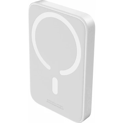 Afbeelding van Baseus Mini 6.000 mAh Powerbank Wit Compact Met MagSafe &amp; Fast Charge 20W USB C Geschikt voor Apple iPhone en andere smartphones