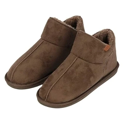 Afbeelding van Apollo Sloffen heren Suede Taupe Maat 41/42 Pantoffels