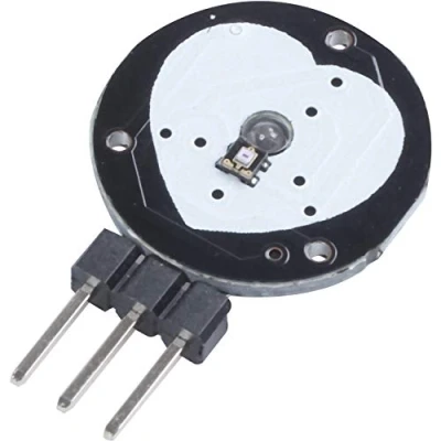 Afbeelding van Lanko Pulse Sensor Hartslagsensor Heart Beat PulseSensor voor, zwart &amp; rood