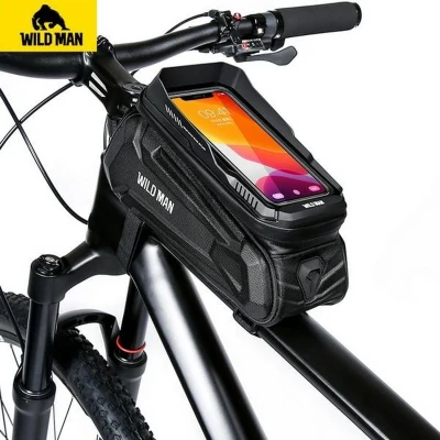 Afbeelding van WILDMAN Fietskoffer/houder XT5 frametas zwart/zwart