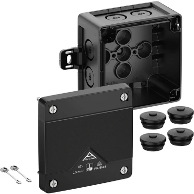 Afbeelding van Spelsberg Abox Pro 025 AB L/sw Aftakkast (l x b h) 92 60 mm Zwart IP66, IP67, IP69 1 stuk(s)