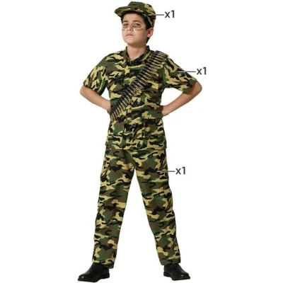 Afbeelding van Kostuums voor Kinderen Camouflage 5 6 Jaar