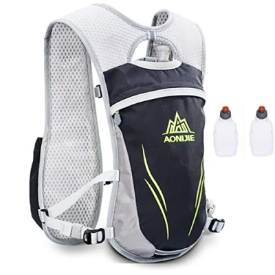 Afbeelding van AONIJIE UltrLicht 5.5L Running Drinkrugzak Hydration Pack Rugzak (Grijs +2 stks 250ML Flessen)
