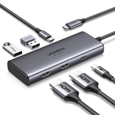 Afbeelding van UGREEN Revodok Pro 206 USB C 6 in 1 Hub