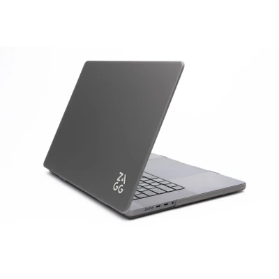 Afbeelding van ZAGG Hardshell Hoes Geschikt voor Apple Macbook Pro 16 Inch M3 (A2991) 2023 / M2 (A2780) M1 (A2485) 2021 Laptop Cover Transparant Zwart
