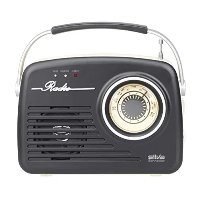 Afbeelding van Silva Schneider Mono 1965, kofferradio, net of batterijvoeding, zwart
