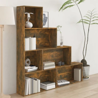 Afbeelding van Boekenkast 155x24x160 cm gerookt eikenkleurig
