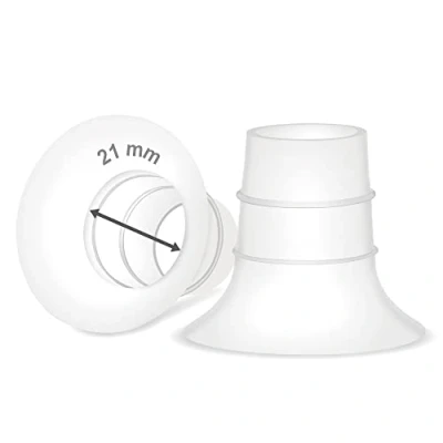 Afbeelding van Maymom flensinzetstuk 21 mm, compatibel met Elvie Single/Double Electric, Stride Cup (24 mm), Medele PersonalFit Flex shield, geen originele reservepomponderdelen