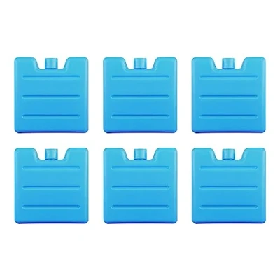 Afbeelding van VonBueren 6 x mini koelelementen voor koeltas, 8 7,5 1,5 cm, klein, 75 g per koelelement