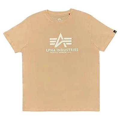 Afbeelding van Alpha Industries Basis T shirt Heren Pale Peach