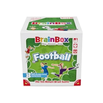 Afbeelding van BrainBox Football (2022), Card Game, Ages 8+, 1+ Players, 10+ Minutes Playing Time