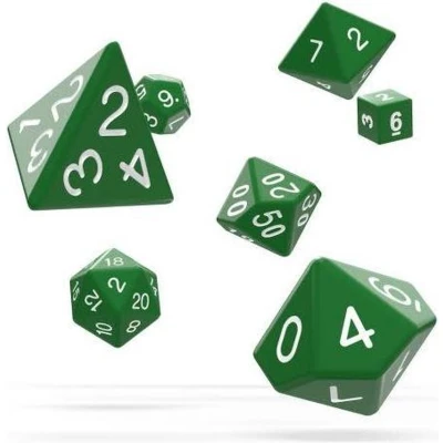 Afbeelding van Oakie Doakie Dice Set RPG Solid: Green (7 stuks)