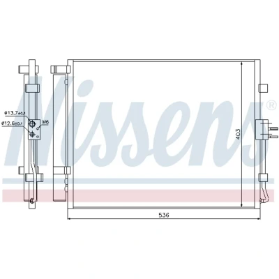 Afbeelding van Nissens Airco condensor 940217